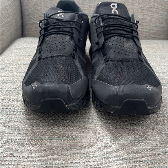 On Cloud Cloud 5 Waterproof Black Running Shoes Sneakers Mens size 13 - Picture 3 of 8